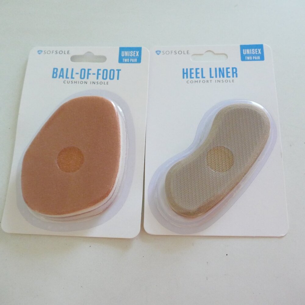 ball of foot cushions and heel liners